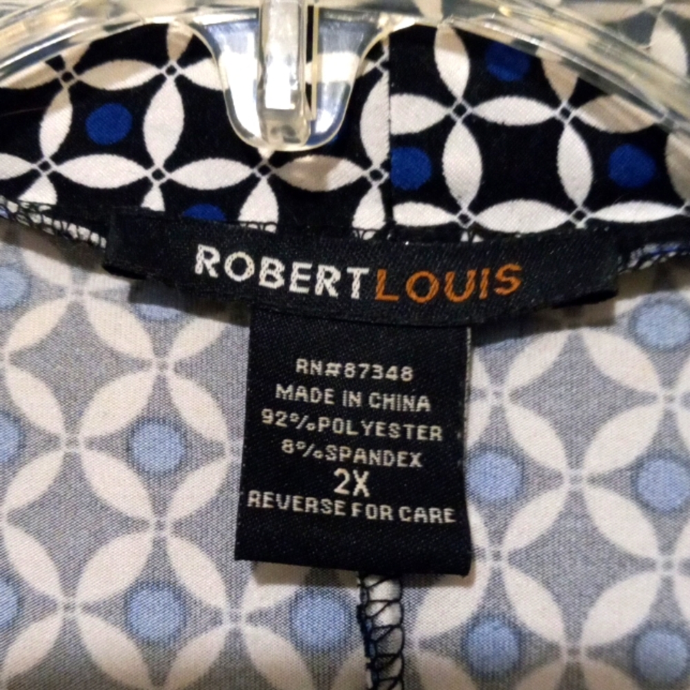 Robert Louis Open Front Jacket Size 2X - Picture 3 of 4
